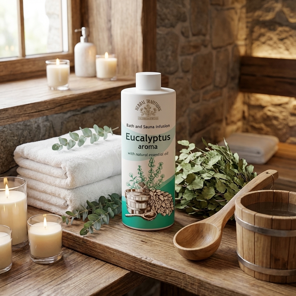 Ароманастой для ванн, бань и саун -Эвкалипт, Herbal Traditions, 500 мл